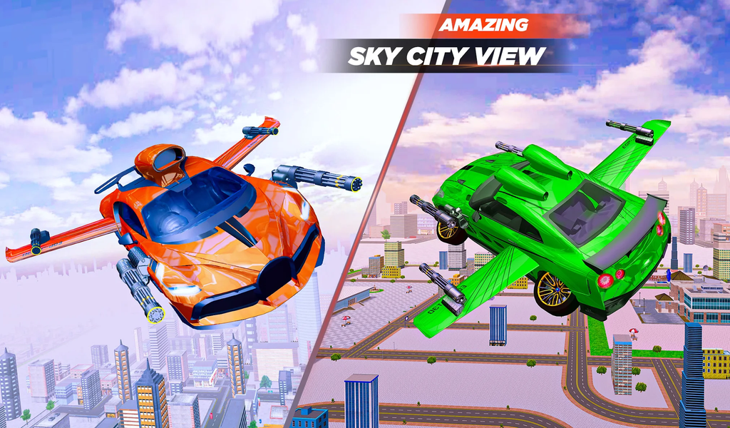 Flying Car & Driving simulator - Gameplay image of android game