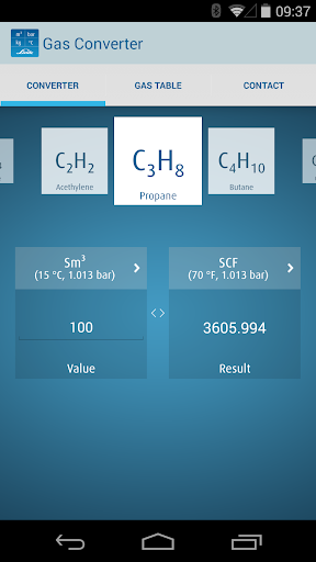 Gas Converter - Image screenshot of android app