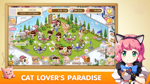 LINE Cat Café - Gameplay image of android game