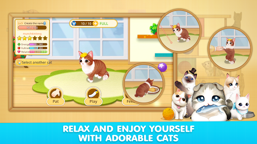 LINE Cat Café - Gameplay image of android game