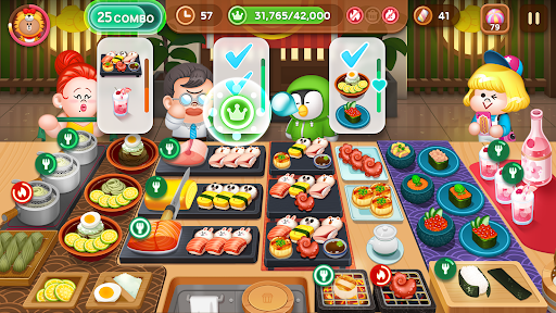 LINE CHEF A cute cooking game! - عکس بازی موبایلی اندروید