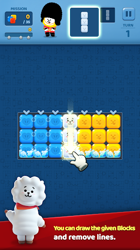 PUZZLE STAR BT21 - Gameplay image of android game