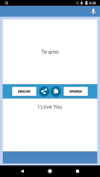 English-Spanish Translator - عکس برنامه موبایلی اندروید