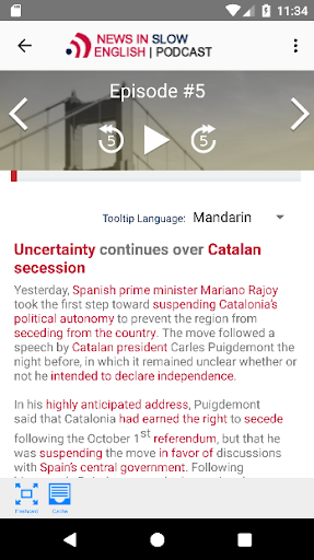 News in Slow English - Image screenshot of android app