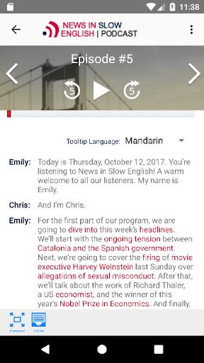 News in Slow English - عکس برنامه موبایلی اندروید