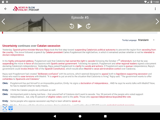 News in Slow English - عکس برنامه موبایلی اندروید