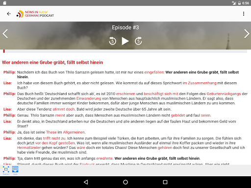 News in Slow German - Image screenshot of android app