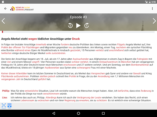 News in Slow German - Image screenshot of android app