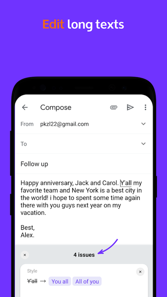 Linguix: Keyboard, Punctuation - Image screenshot of android app