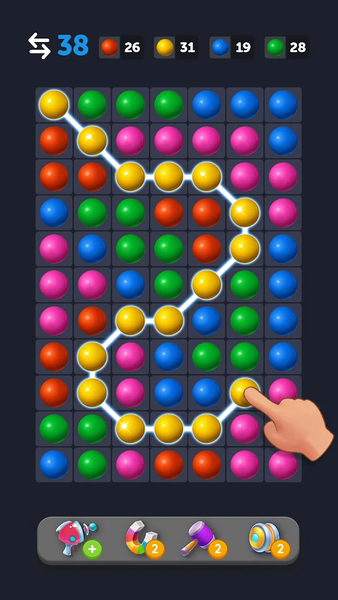 Bubble Link - Connect & Match - Gameplay image of android game