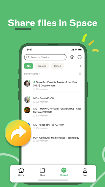 TeleDisk: Cloud Storage - عکس برنامه موبایلی اندروید
