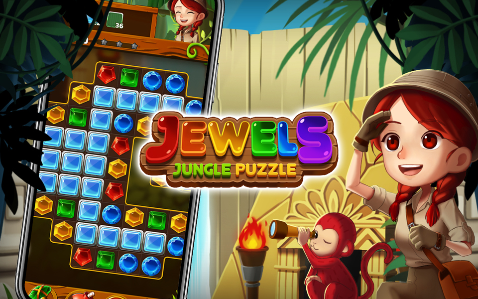 Jewels Crush 2024 (Match 3) - Gameplay image of android game