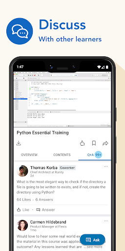 LinkedIn Learning: Online Courses to Learn Skills – دورههای آموزشی آنلاین - عکس برنامه موبایلی اندروید