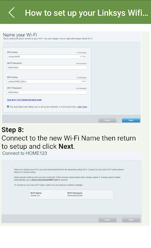 linksys router setup guide - عکس برنامه موبایلی اندروید