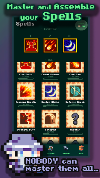 Pixel Odyssey: 2D Text MMORPG - Gameplay image of android game