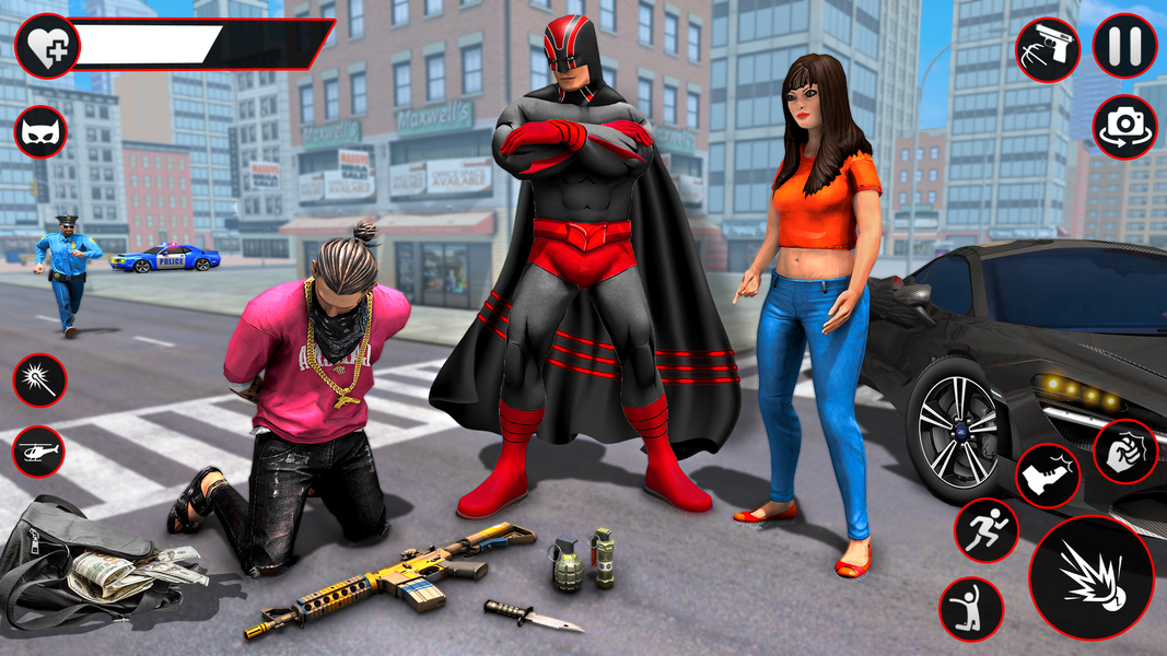 Bat Hero Dark Crime City Game - عکس بازی موبایلی اندروید