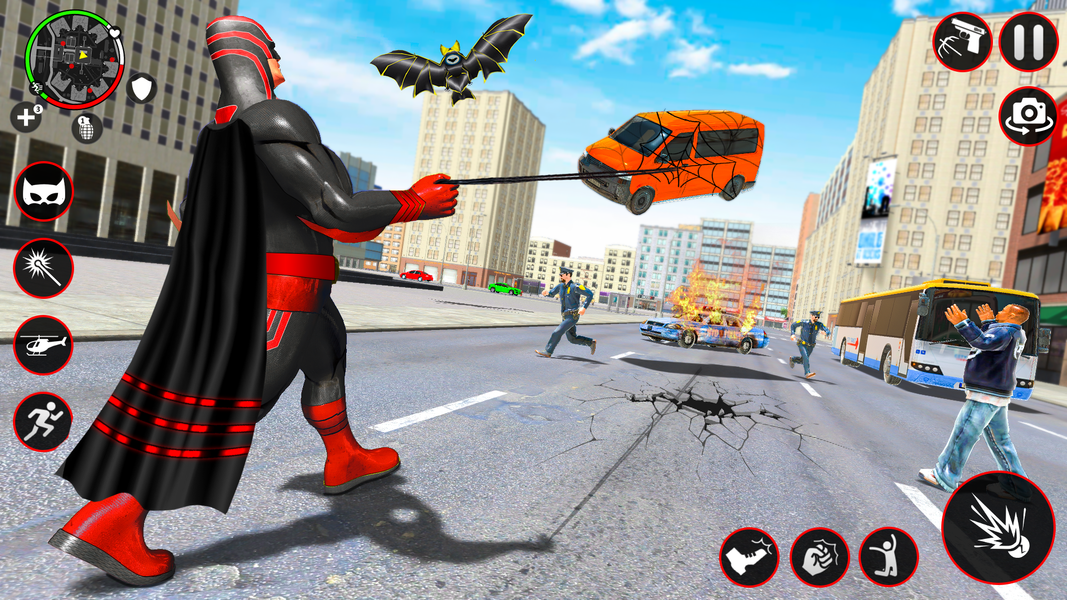 Bat Hero Dark Crime City Game - عکس بازی موبایلی اندروید