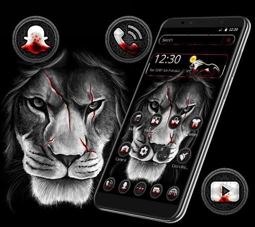 Black Lion Theme - Image screenshot of android app