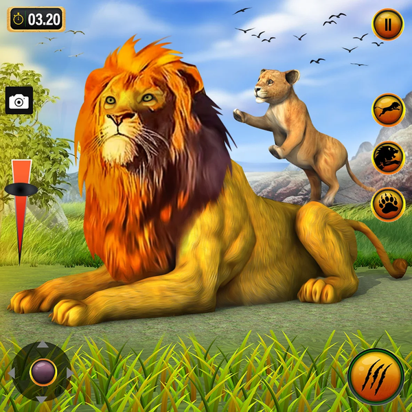 Lion King 3D Animal Simulator - عکس بازی موبایلی اندروید