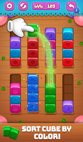 Wood Sort - Color Block ۳d - عکس بازی موبایلی اندروید