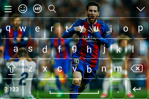Lionel Messi Keyboard theme - عکس برنامه موبایلی اندروید