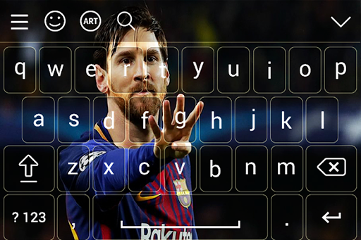 Lionel Messi Keyboard theme - Image screenshot of android app