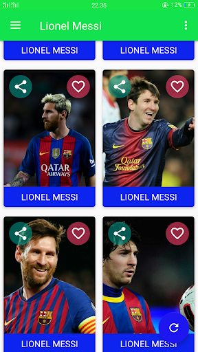 Lionel Messi - Image screenshot of android app