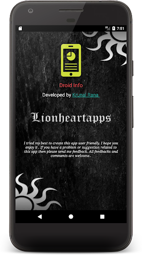 Droid Info - Image screenshot of android app