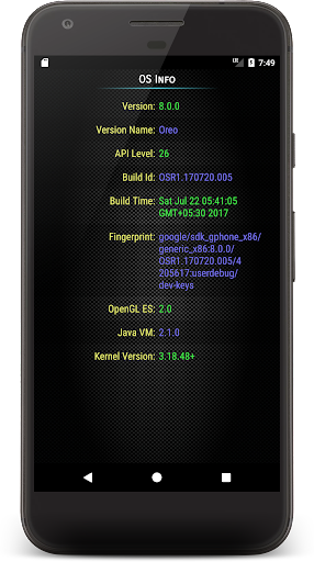 Droid Info - Image screenshot of android app