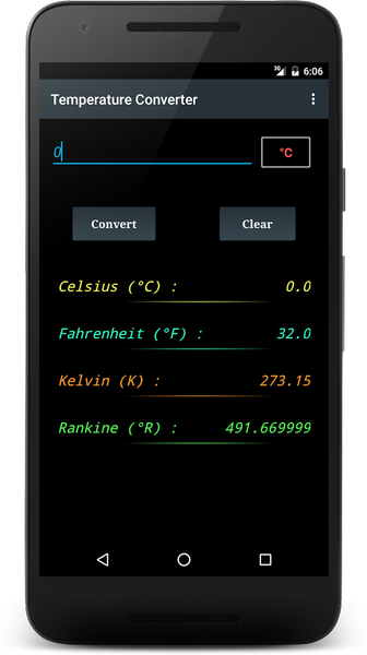 Temperature Converter - عکس برنامه موبایلی اندروید