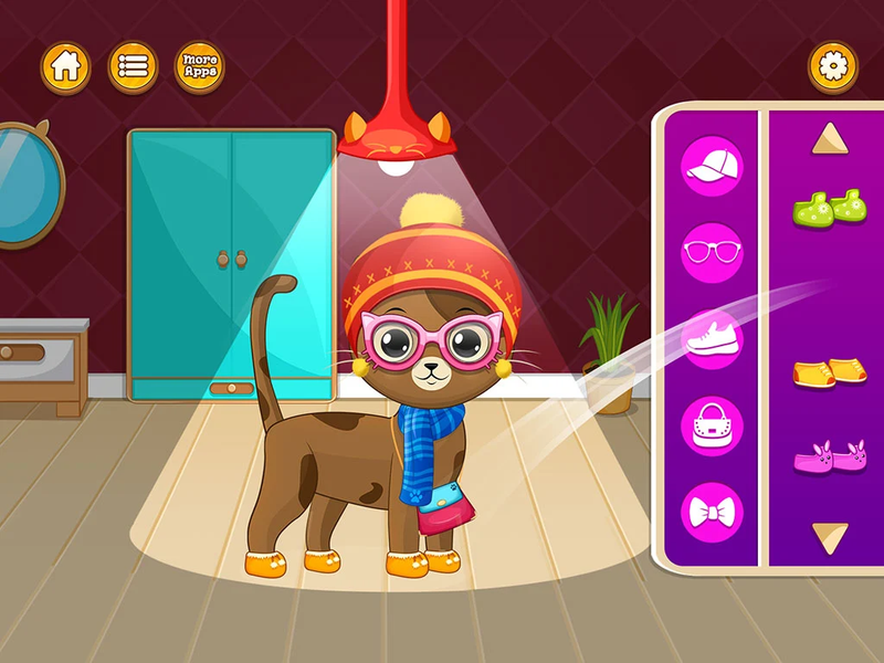 Virtual cat pet care life - عکس برنامه موبایلی اندروید