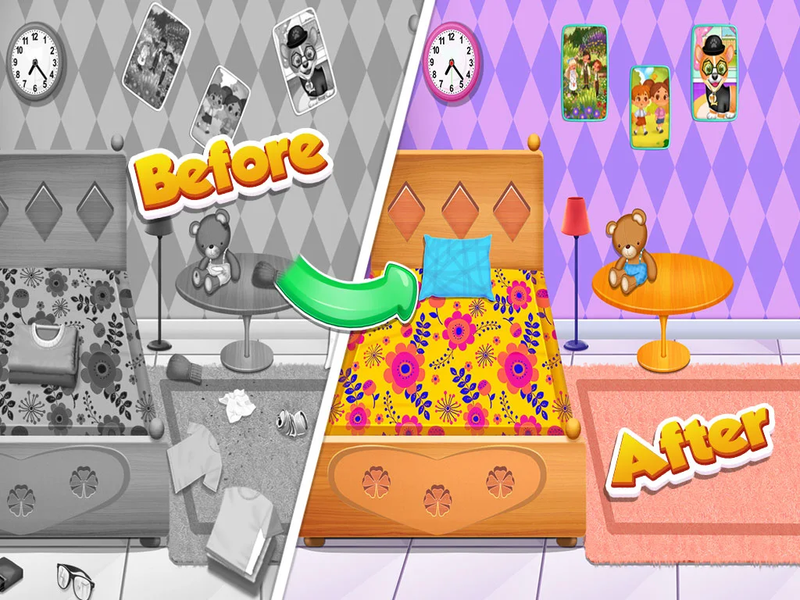 Clean Up: Girls Cleaning Games - عکس بازی موبایلی اندروید