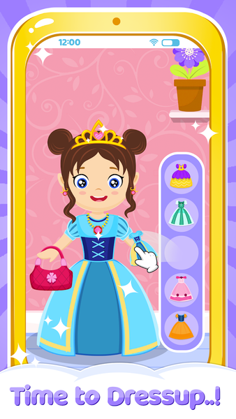 princess phone game - Gameplay image of android game