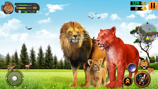 Lion Family Simulator Game 3d - عکس بازی موبایلی اندروید