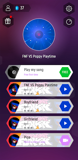 Poppy Playtime VS FNF Music Tiles Game - عکس برنامه موبایلی اندروید