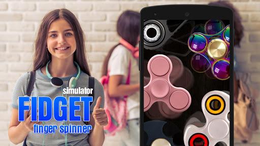 Fidget finger spinner sim - عکس بازی موبایلی اندروید