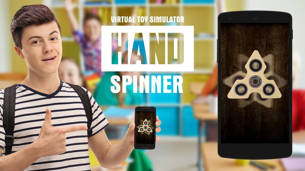 Hand spinner virtual toy - Gameplay image of android game