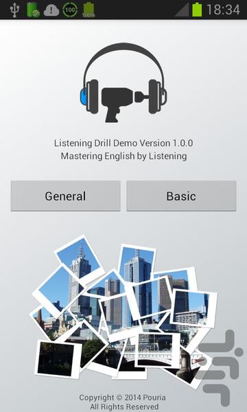 Listening Drill - Demo - Easy Level - عکس برنامه موبایلی اندروید
