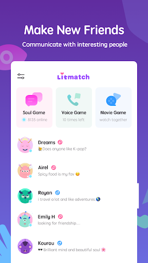 Litmatch—Make new friends - Image screenshot of android app