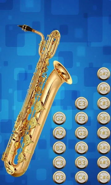 Virtual Baritone Saxophone - Image screenshot of android app