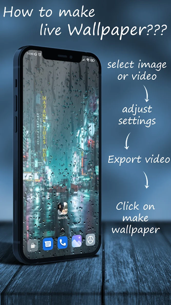 Rain Effect Video Maker and li - Image screenshot of android app