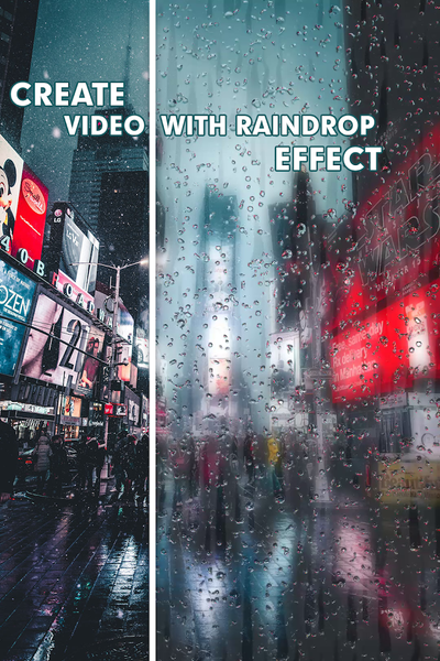 Rain Effect Video Maker and li - Image screenshot of android app