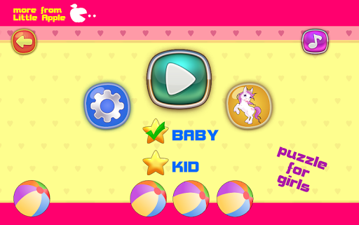 Puzzle games for Girls kids: princess and unicorns - عکس بازی موبایلی اندروید