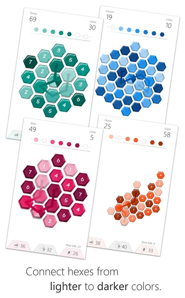 Zen Colors - Swipe Puzzle - Gameplay image of android game