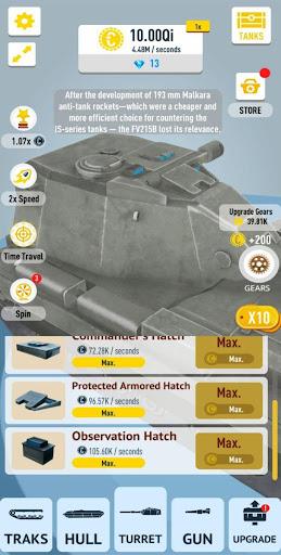 Idle Tanks 3D Model Builder - Gameplay image of android game