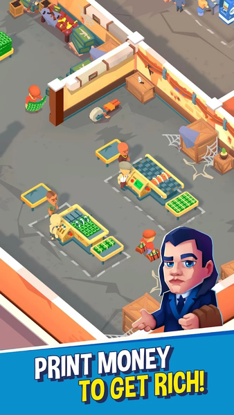 Illegal Money Factory Tycoon - Gameplay image of android game