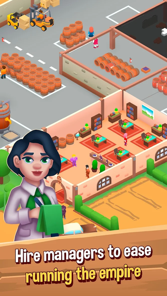 Wine Factory Idle Tycoon Game - Gameplay image of android game