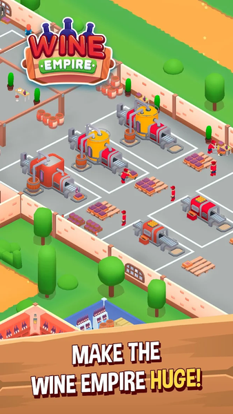 Wine Factory Idle Tycoon Game - Gameplay image of android game