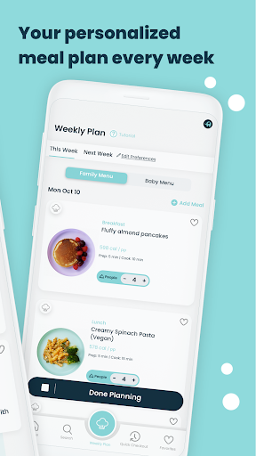 Little Lunches - Meal Planning - Image screenshot of android app