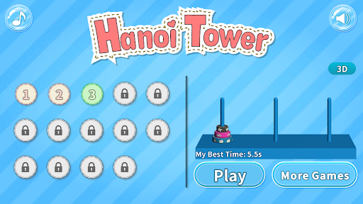 Hanoi Tower - عکس بازی موبایلی اندروید